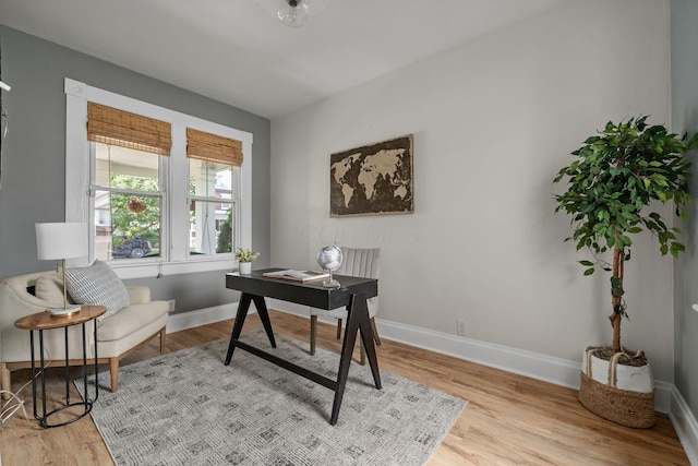 442 Thurman Ave, Columbus, OH 43206 - office space with baseboards and wood finished floors