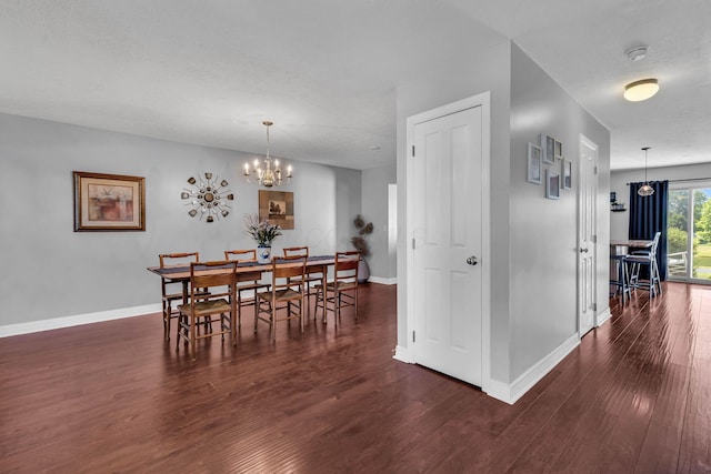 1626 Geranium Dr, Lewis Center, OH 43035 - dining room with wood finished floors and a chandelier