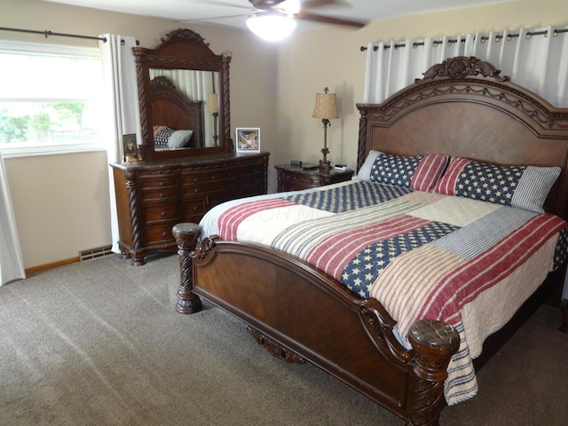 1766 Thrailkill Rd, Grove City, OH 43123 - bedroom featuring carpet floors and ceiling fan