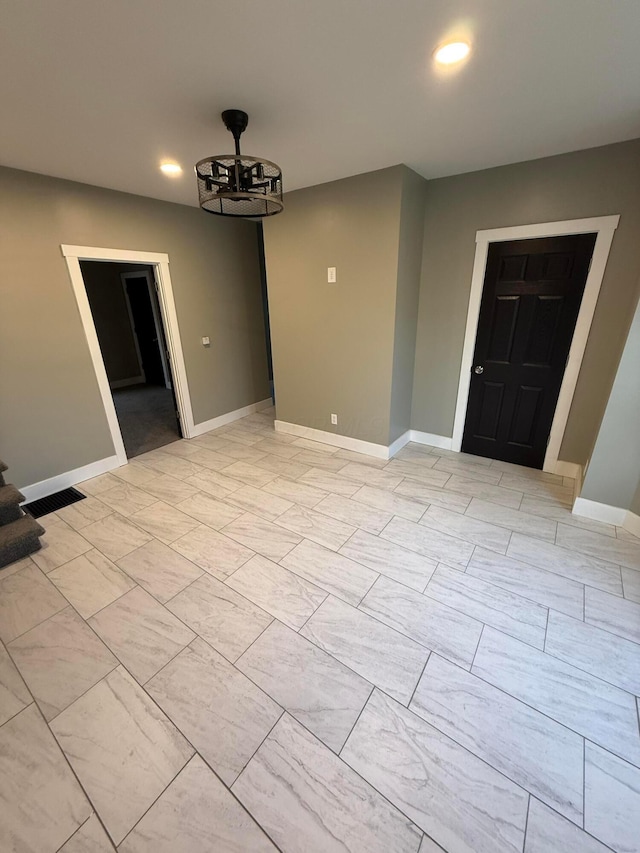 274 Woods Ave, Newark, OH 43055 - foyer entrance featuring baseboards and recessed lighting