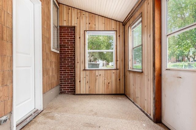 1680 Linwood Ave, Columbus, OH 43207 - unfurnished sunroom featuring vaulted ceiling