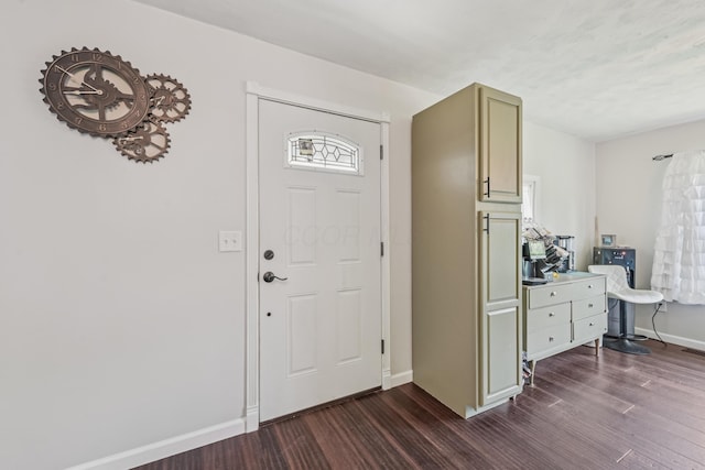 15586 Stump Run, Laurelville, OH 43135 - foyer entrance featuring dark wood-style flooring