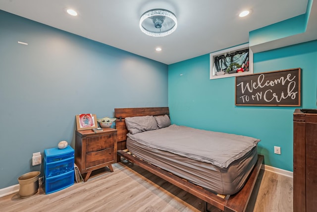 15586 Stump Run, Laurelville, OH 43135 - bedroom featuring wood finished floors and recessed lighting