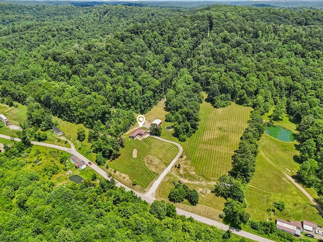 15586 Stump Run, Laurelville, OH 43135 - aerial view of a forest and a large body of water