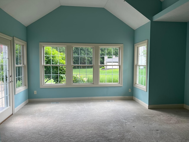 8730 Swisher Creek Xing, New Albany, OH 43054 - carpeted empty room with plenty of natural light and lofted ceiling
