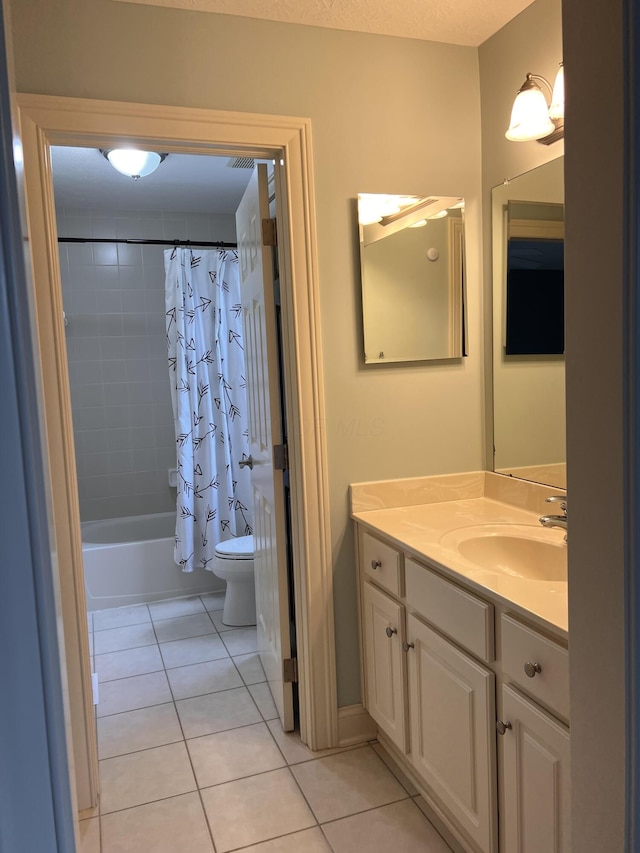 8730 Swisher Creek Xing, New Albany, OH 43054 - full bath featuring tile patterned floors, vanity, and shower / bath combo