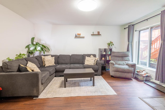 283 Lear St Unit 7, Columbus, OH 43206 - living room featuring wood finished floors