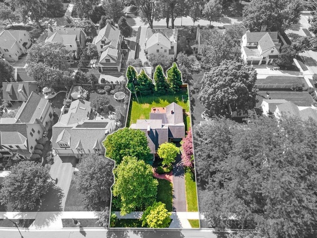 1855 Suffolk Rd, Columbus, OH 43221 - aerial view of residential area featuring property boundaries highlighted
