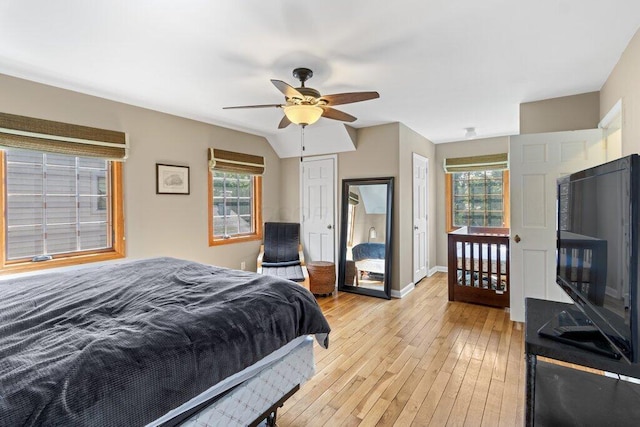 1855 Suffolk Rd, Columbus, OH 43221 - bedroom featuring light wood-style flooring and ceiling fan
