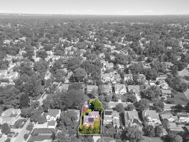 1855 Suffolk Rd, Columbus, OH 43221 - aerial perspective of suburban area featuring property parcel outlined