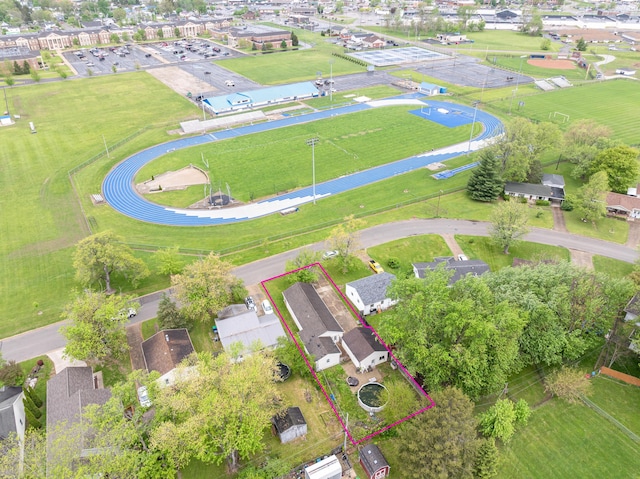 508 Carolyn Rd, Washington Court House, OH 43160 - aerial view of property's location with property boundaries highlighted
