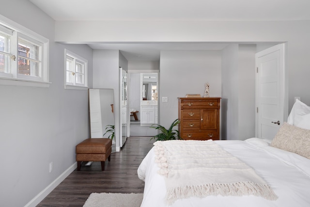50 S Kellner Rd, Columbus, OH 43209 - bedroom featuring dark wood finished floors and connected bathroom