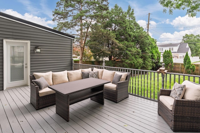 50 S Kellner Rd, Columbus, OH 43209 - wooden deck with outdoor lounge area