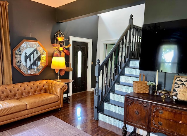 4640 Chillicothe Lancaster Rd SW, Lancaster, OH 43130 - stairway featuring wood finished floors and baseboards