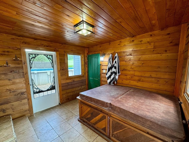 4640 Chillicothe Lancaster Rd SW, Lancaster, OH 43130 - entryway with wooden ceiling and wooden walls