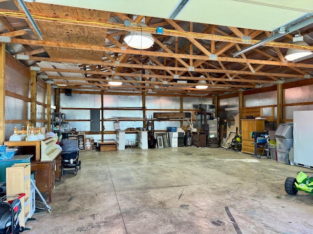 4640 Chillicothe Lancaster Rd SW, Lancaster, OH 43130 - garage with freestanding refrigerator