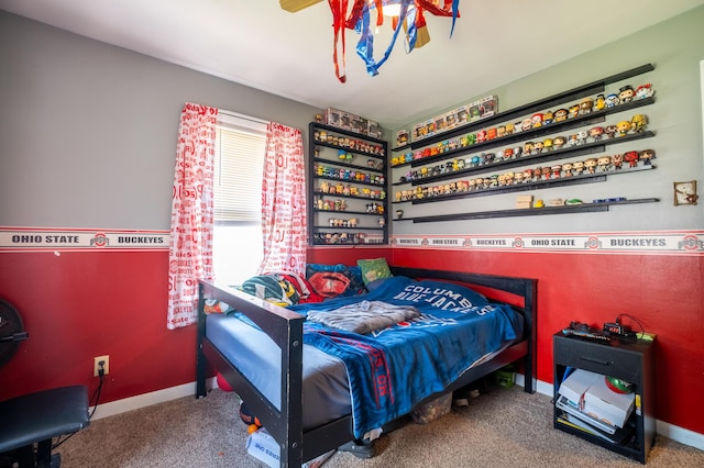 1221 S Main St, Washington Court House, OH 43160 - carpeted bedroom with baseboards and ceiling fan