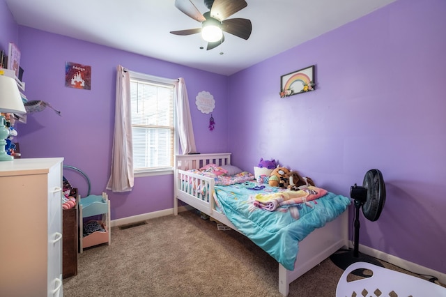 1221 S Main St, Washington Court House, OH 43160 - bedroom with carpet and ceiling fan