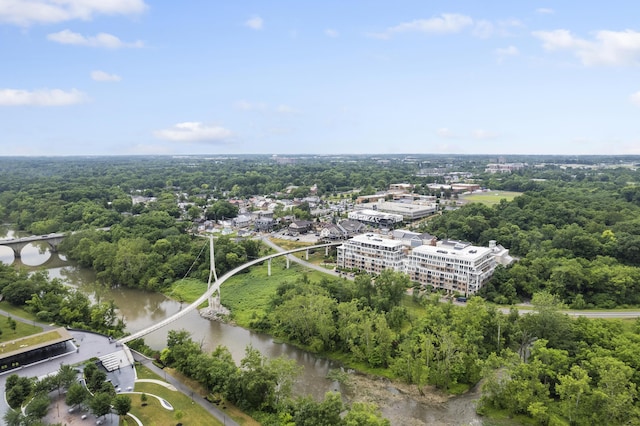 105 N Riverview St Unit 218, Dublin, OH 43017 - drone / aerial view of a notable bridge and a large body of water