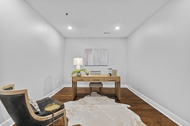 105 N Riverview St Unit 218, Dublin, OH 43017 - office with dark wood-type flooring and recessed lighting