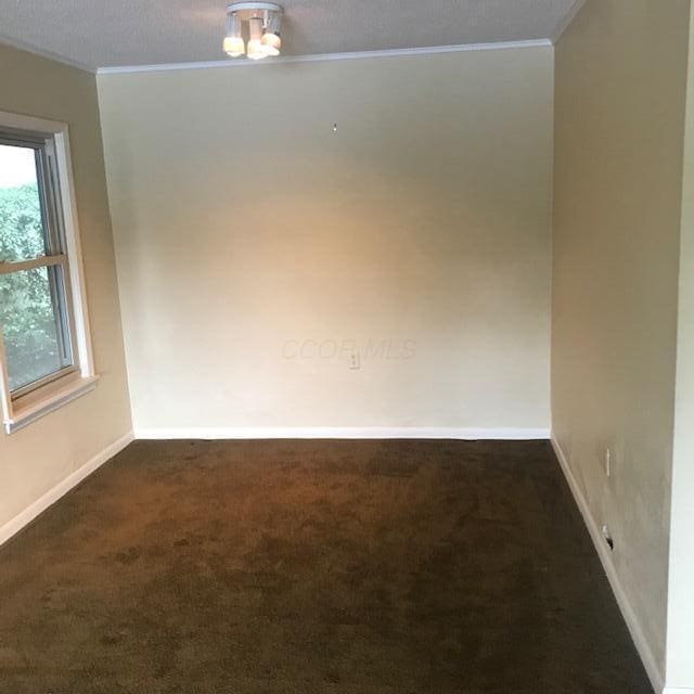 1395 Lake Shore Dr Unit 122, Columbus, OH 43204 - spare room featuring crown molding and carpet