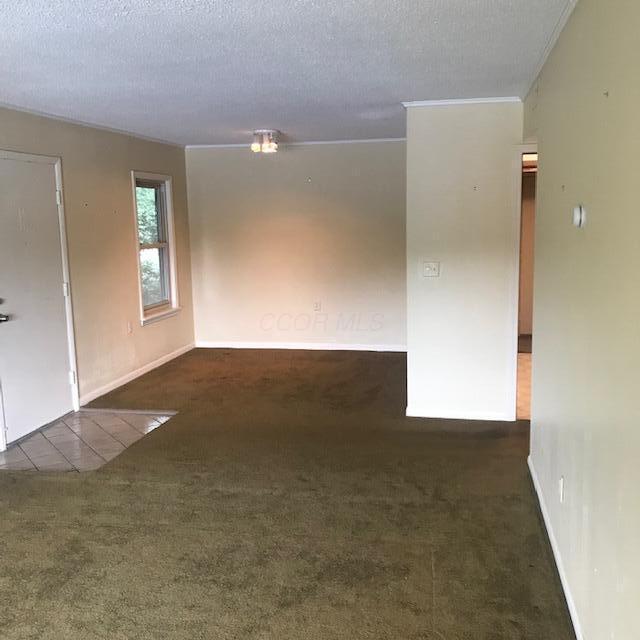 1395 Lake Shore Dr Unit 122, Columbus, OH 43204 - spare room with carpet flooring and crown molding