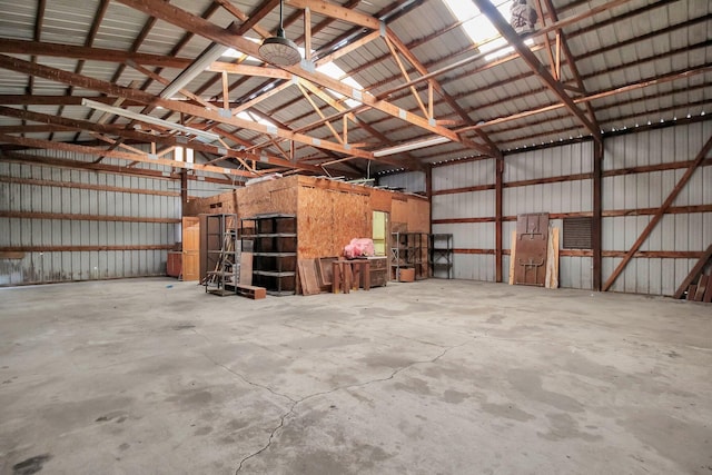 171 Ginder Rd NE, Lancaster, OH 43130 - garage with metal wall