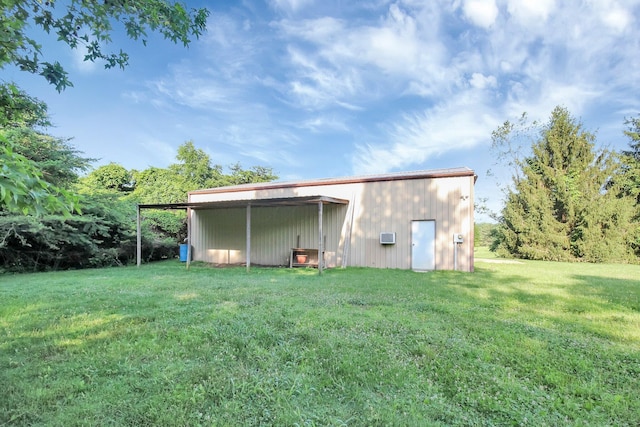 171 Ginder Rd NE, Lancaster, OH 43130 - view of pole building with a lawn