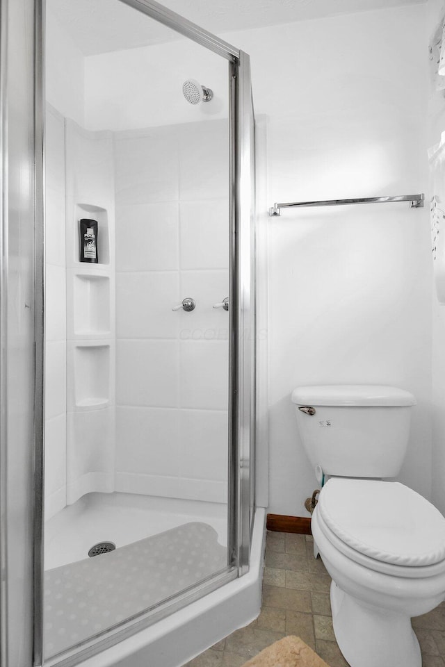 171 Ginder Rd NE, Lancaster, OH 43130 - bathroom with a stall shower and stone finish flooring