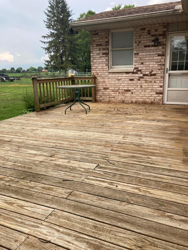 4173 Navajo Trl, Jamestown, OH 45335 - view of wooden deck