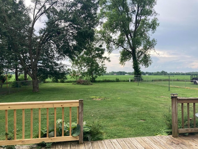4173 Navajo Trl, Jamestown, OH 45335 - wooden terrace with a rural view