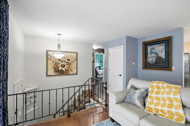 2190 Lendale Dr, Lancaster, OH 43130 - living area featuring wood finished floors