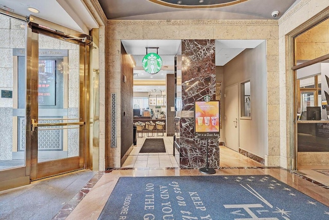 50 W Broad St Unit 3401, Columbus, OH 43215 - building lobby featuring a security system
