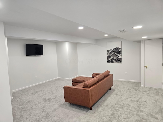 990 Venetian Way, Columbus, OH 43230 - living area with carpet flooring and recessed lighting