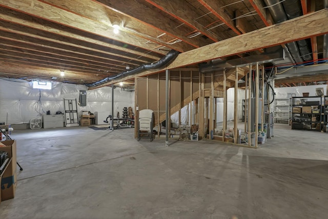 7263 Yarrow Run Rd, Plain City, OH 43064 - unfinished below grade area featuring electric panel