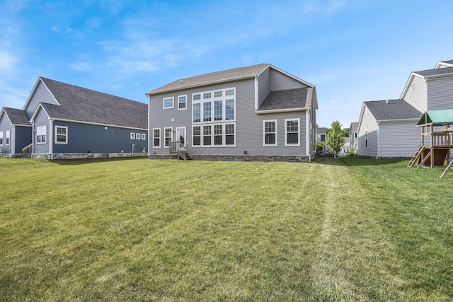7263 Yarrow Run Rd, Plain City, OH 43064 - back of house with a lawn