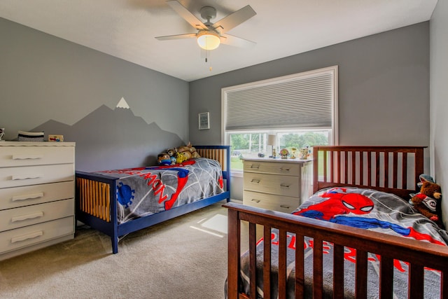 9065 Strawser St, Orient, OH 43146 - bedroom with carpet floors and ceiling fan