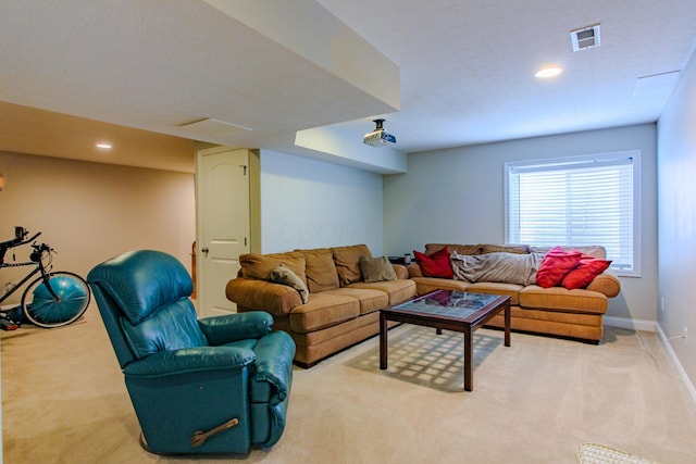9065 Strawser St, Orient, OH 43146 - carpeted living area with recessed lighting