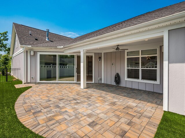 3311 Polden Hill Dr Unit 24, New Albany, OH 43054 - view of patio with a ceiling fan