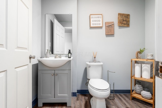 7036 Cannon Dr, Canal Winchester, OH 43110 - bathroom with vanity and wood finished floors