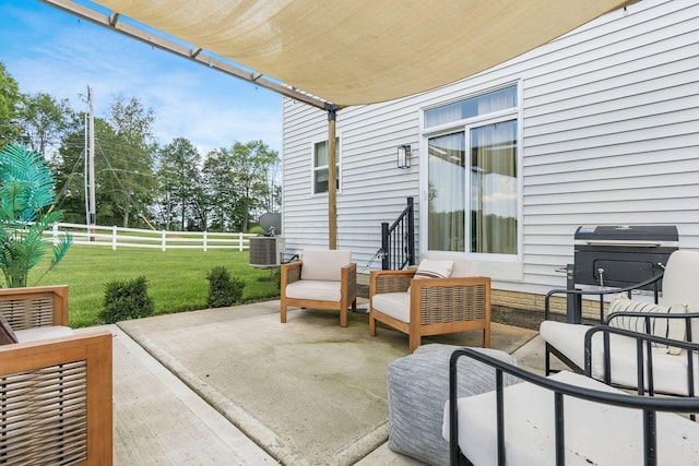 7036 Cannon Dr, Canal Winchester, OH 43110 - view of patio featuring an outdoor living space and grilling area