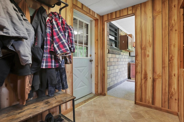 16703 Watkins Rd, Haydenville, OH 43127 - mudroom with light carpet