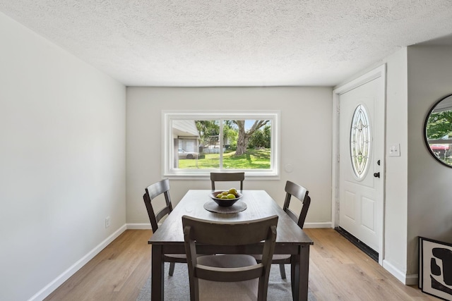 1366 Brown Rd, Columbus, OH 43223 - dining room with light wood-type flooring, plenty of natural light, and a textured ceiling