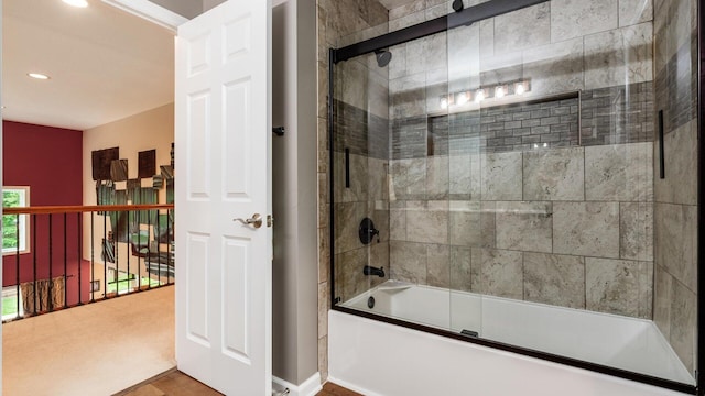 8933 Winding Creek Way, Pickerington, OH 43147 - full bath featuring combined bath / shower with glass door and recessed lighting