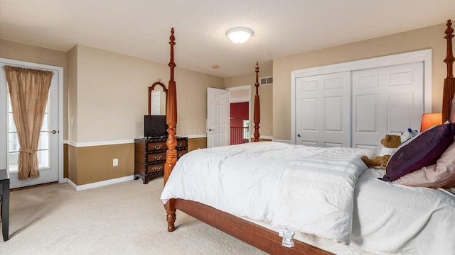 8933 Winding Creek Way, Pickerington, OH 43147 - bedroom featuring light carpet and a closet