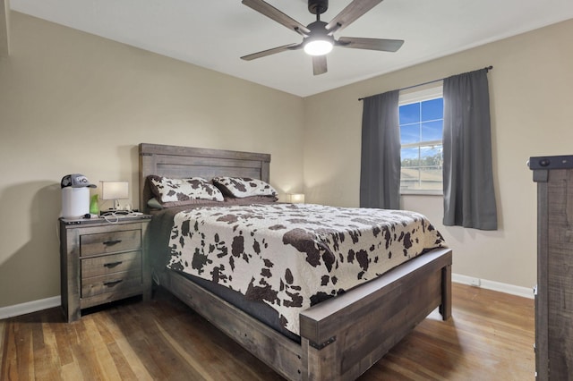 3905 Frazier Rd E, Columbus, OH 43207 - bedroom featuring wood finished floors and ceiling fan