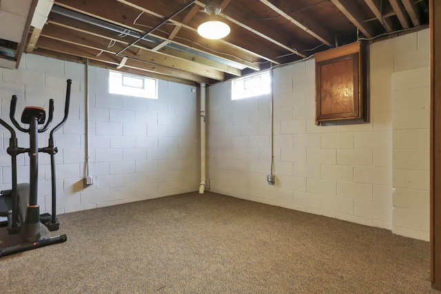 3905 Frazier Rd E, Columbus, OH 43207 - below grade area with carpet floors