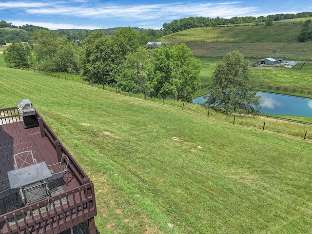 19448 Cr-80, Warsaw, OH 43844 - view of yard featuring a water view and a view of countryside