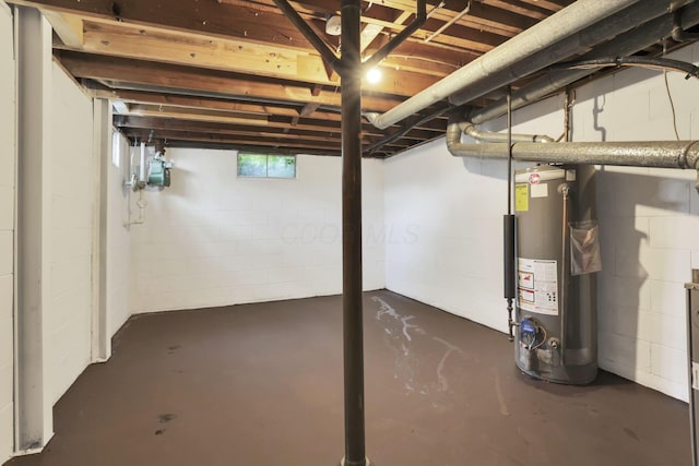 1850 Ormond Ave, Columbus, OH 43224 - below grade area featuring gas water heater and gas meter