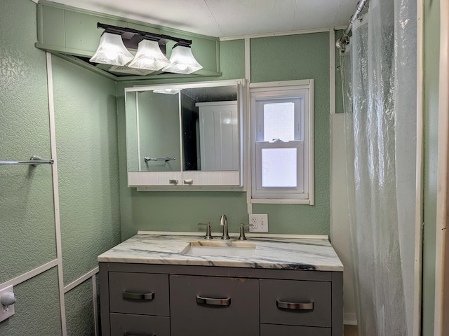 8927 Columbus Rd Lot 44, Mount Vernon, OH 43050 - full bathroom with vanity and a textured wall